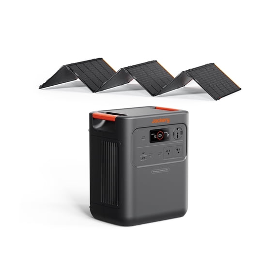 Jackery HomePower 3600 Pro Max Portable Power Station with 500W Solar Panel, 4000W 120V/240V AC Output, 3584Wh LFP Battery, Expandable to 21kWh, Essential Home Backup for Outages & Emergencies