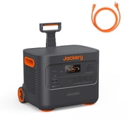 Jackery Portable Power Station Explorer 2000 Plus with AC Charging Cable, 2042Wh LiFePO4 Battery, 3000W Output, Solar Generator for RV, Home Backup, Emergency