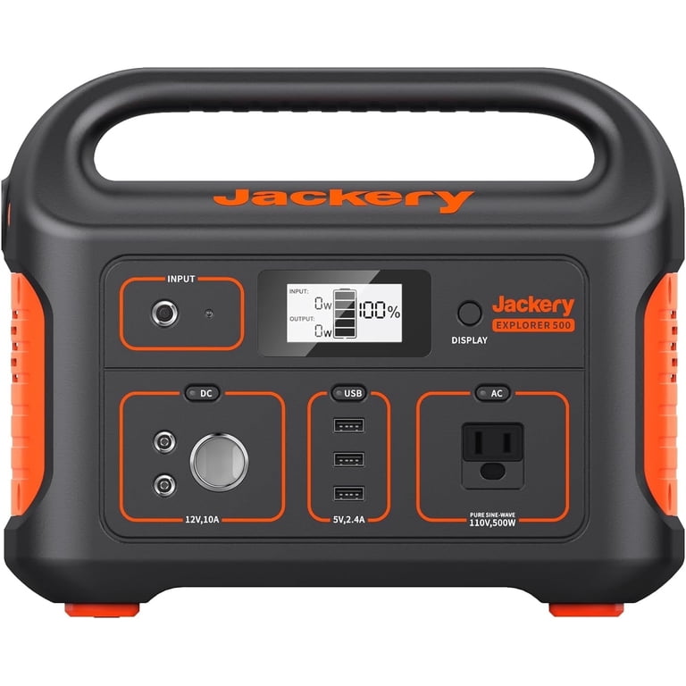 Jackery, Portable Power Station Explorer 500, 518Wh, 500W/1000W