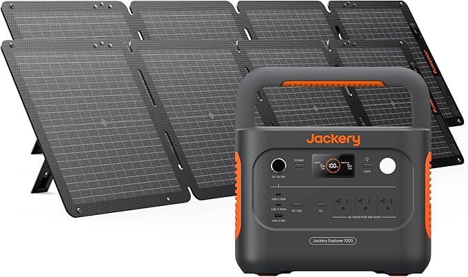 portable solar electric generator EcoFlow Delta PRO Portable Solar Generator Bundle main image 1