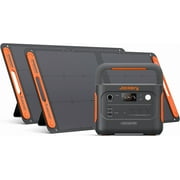 Jackery Solar Generator 1000 v2 with 2x100W Solar Panel, 1061Wh LiFePO4 Portable Power Station, 1492W AC/100W USB-C, 1Hr Fast Charge for Off-Grid Living, RV, Emergency, Outdoor