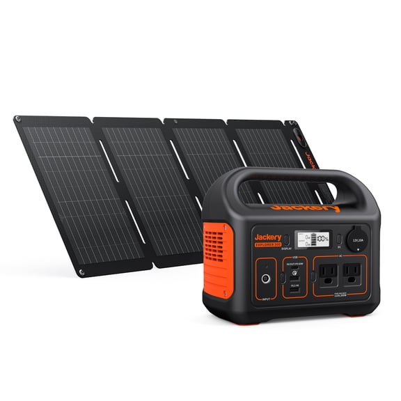Jackery Solar Generator 300, 288Wh Backup Lithium Battery with 1*Solar Panel SolarSaga 40Wair Solar Panel