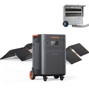 Jackery Solar Generator 5000 Plus Portable Power Station with 2 500WX Solar Panels and Transfer Switch, 5040Wh Power Station, 7200W AC Output for Residential Use and Emergency Power Backup