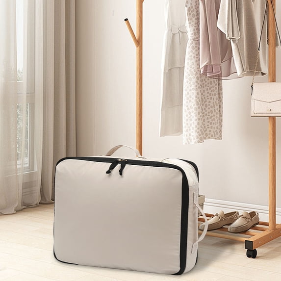 Down Jacket Bag,Household Clothing Storage Bag,Travel Portable Garment Bag,Large Capacity Compression Bag,Polyester Fabric,Viewing Window Design,Space Saving Travel Bag,Proof Storage