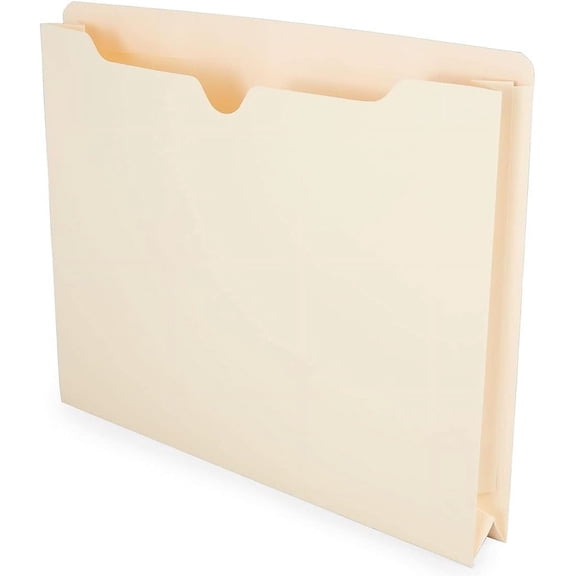 Jacket File Folders, Letter Size, Manila, 2Inch Expandable Sides, HeavyDuty Construction  50/Pack
