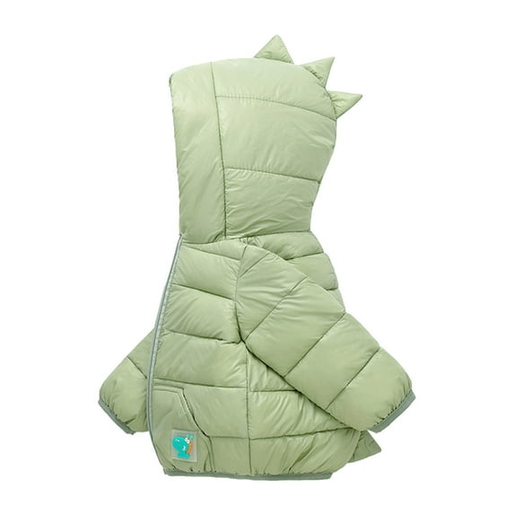 Jacket For Baby Boy Baby Boys Girls Winter Warm Solid Dinosaur Padded Coats Outerwear Hooded Jacket Outwear Winter Coats For Boys 14-16