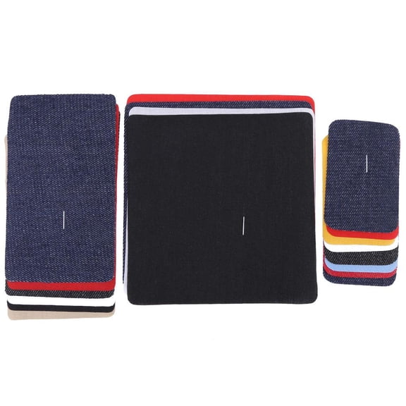 Jacket Jean Clothes Denim Patches Iron-on Repair Patches Kit, Mending Patches, 18Pcs Assorted Iron on Jean Mending Patches Repair Kit for Cloth Jeans Hats, Jeans Patches
