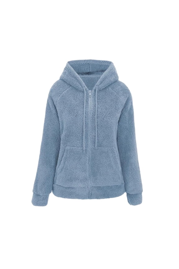 Jacket Lightweight Soft Thermal Zip Up Hooded Coat Outdoor Casual Warm Pullover Windproof Winter Fashion Outerwear