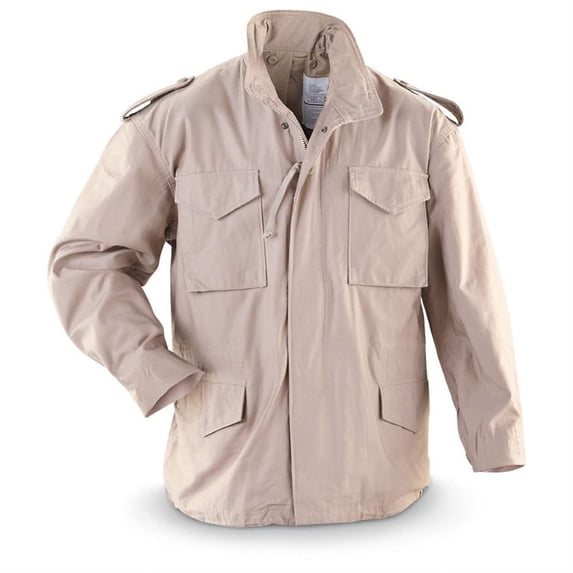 Jacket, M-65 GI Style, Cotton, Khaki, Size M