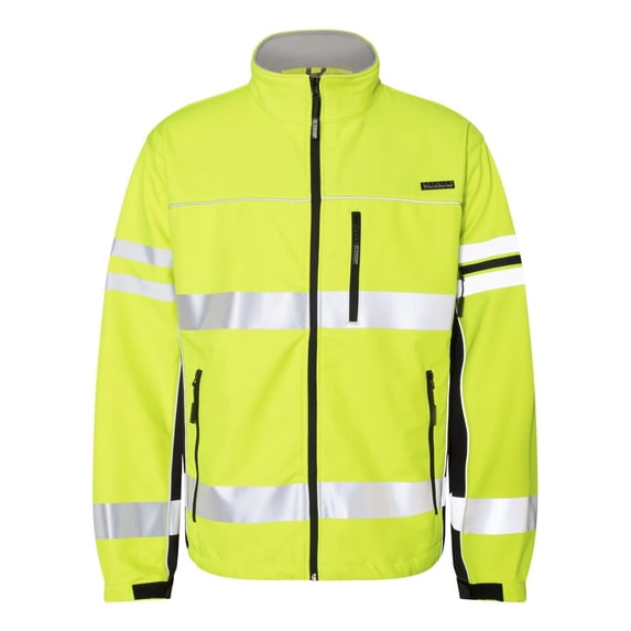 Jacket, Polyester, Class 3 R, Lime, XL JS137-XL