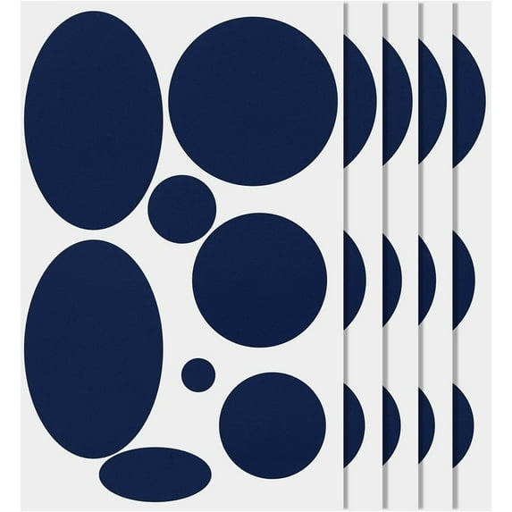 Down Jacket Repair Patch 5 Sheets/40pcs,8 Sizes Self Adhesive Nylon Repair Patch,Tape Washable Fabric Outerwear Repair Tape for Coats Down Puffer Jackets Tents Sleeping Bags (Blue)