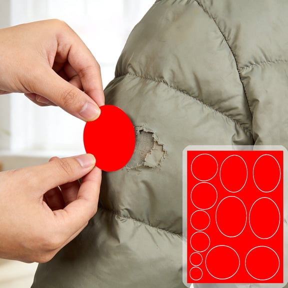 Down Jacket Repair Patch, Self Adhesive Patches, Patches For Clothes, Washable Seamless Adhesive Repair Patches for Down Jacket, Tent, Backpack & Inflatable Pad