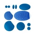 thumbnail image 1 of Repair Patches for Jackets, Tent, Shoe, Air Mattress, PVC Gear - Waterproof, Self-Adhesive, Tear-Cold-Heat-Resistant, Down Puffer Coat (11 Pieces, Blue), 1 of 9