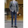 thumbnail image 1 of Jacket, Slim Fit Wool Handmade Classic Design Men's Dark Gray Stylish Jacket, 1 of 3