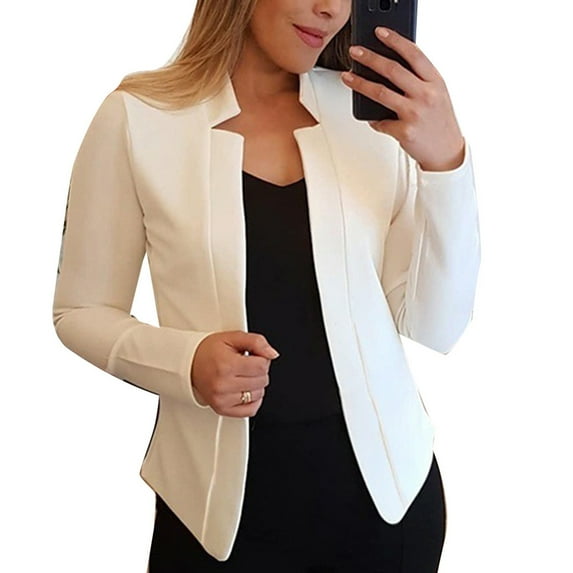Jacket Suit Plus Size All-match Polyester Business Jacket Suit for Office