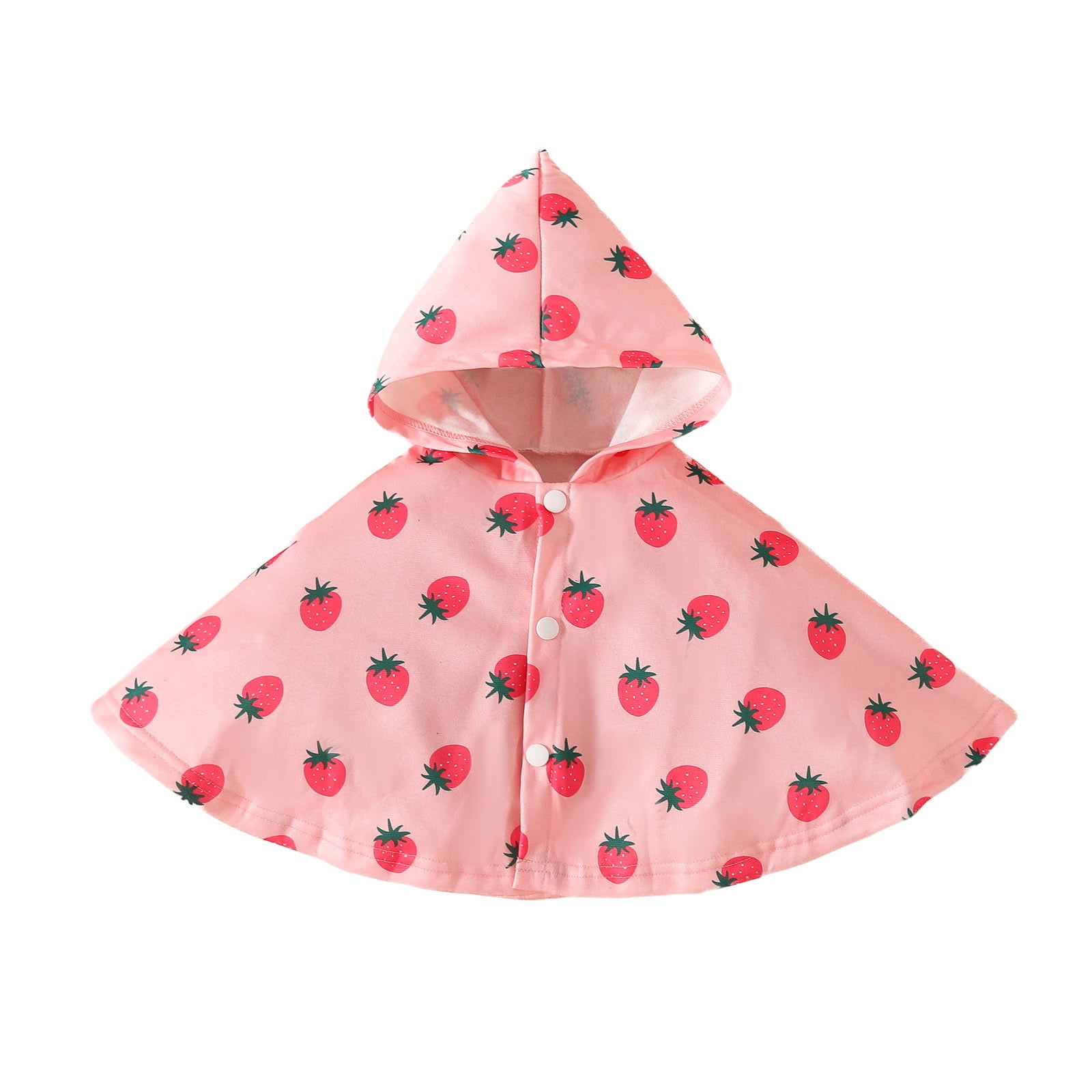 Jacket,Toddler Boys Girls Strawberry Prints Party Fancy Robe Kids Cloak Baby Boy Coats 1824