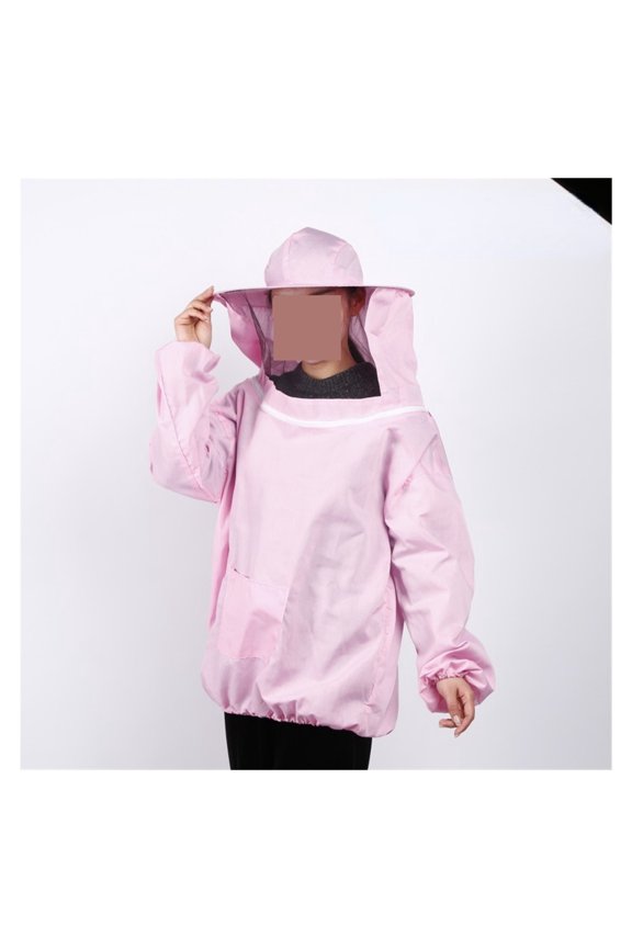 Jacket Veil Set Double Zippered Beekeeping Protective Suit Anti-Bee Beekeeper Clothing with Hat ,Comprehensive Protection