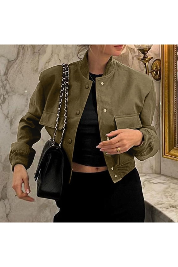 Jacket Women's Casual Transition Jacket Long Sleeve Solid Lightweight Coat Short Blouson Jacket Boundless Vest Pickpocket Proof Vest Coat Dress Juniors Flannel Vest Vast for Women Womens Vest Long