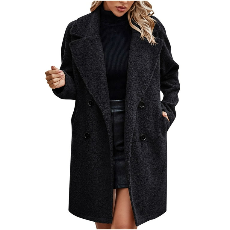 Ladies long fleece coats hot sale