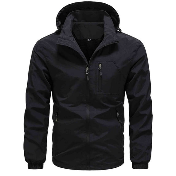 Jacket for Men,Jackets for Men Fashion,Men's Solid Color Thin Drying Windbreaker Outdoor Sports Jacket,Sport Jackets for Men