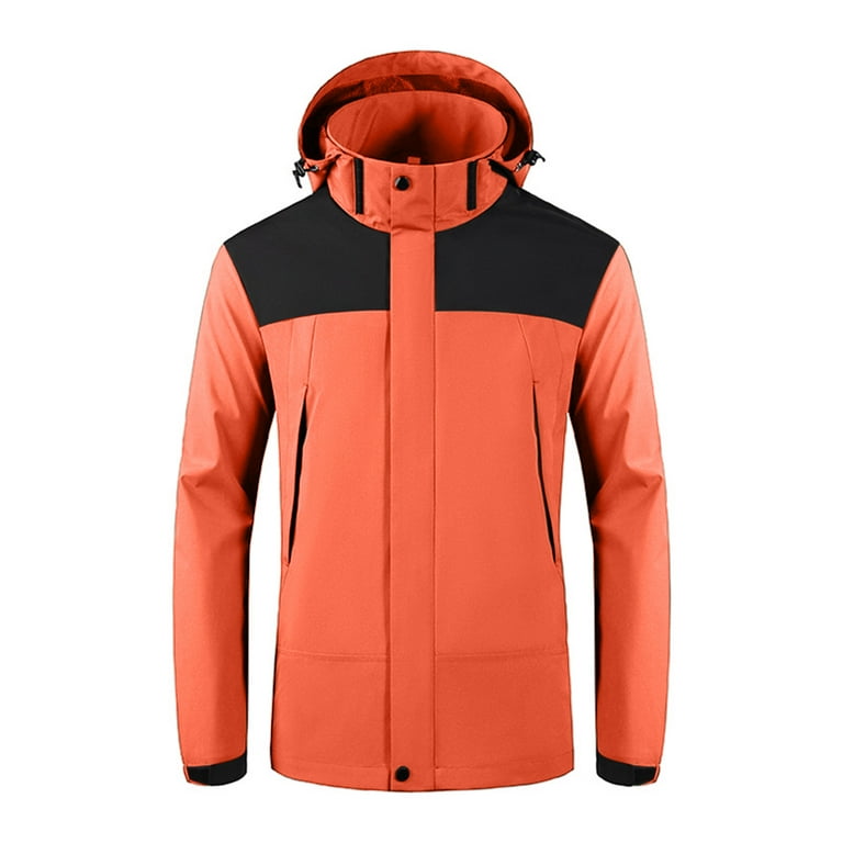 Orange outdoor jacket best sale