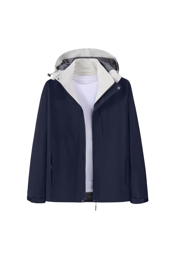 Jacket for Women Men Ski Jacket Warm Winter Snow Coat Windbreaker Snowboarding Jacket Hooded for Hiking Trave