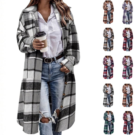Jacket for Women Winter Coat Hoodie Women's Fashion Casual Printing Hooded Button Long Sleeves Cardigan Coat Tops Black XL