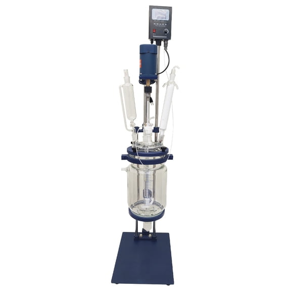 Jacketed Glass Reactor Vessel lab Double Layer Chemistry Reaction Distillation Glass Reactor Vessel