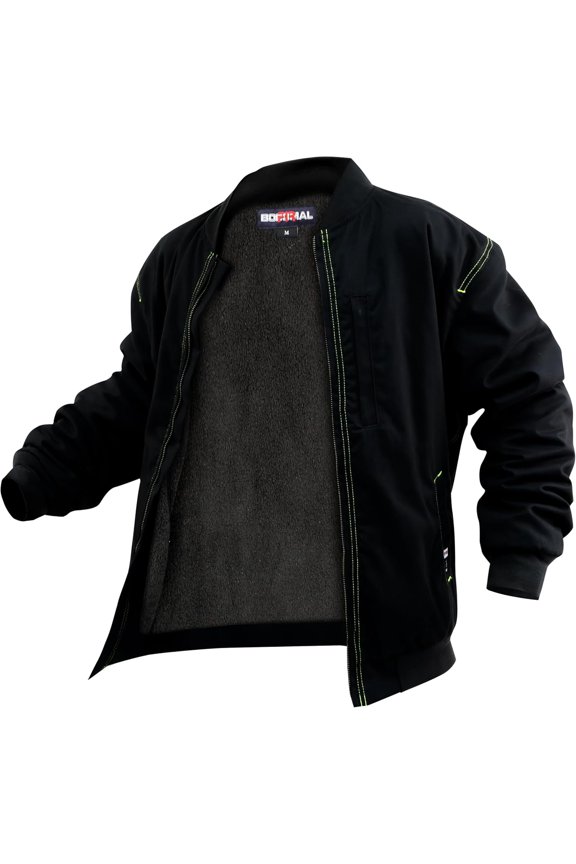 Jackets 11oz Fleece Lined CAT3 Fire Resistant Winter Outwear FRC Coat Light Water Repellent and Oil Resistant