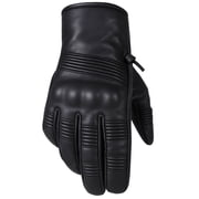Mens Genuine Leather Cruiser Street Biker Padded Gloves M