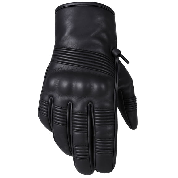 Men's Genuine Leather Cruiser Street Biker Padded Gloves XXL