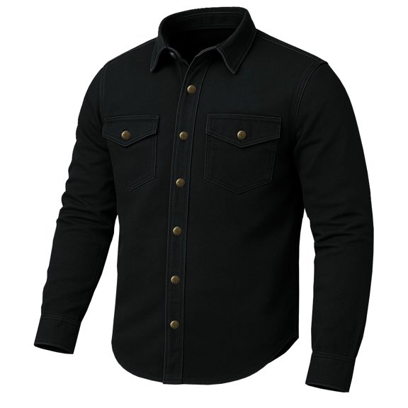 Jackets 4 Bikes PERFORMER Armored Motorcycle Flannel Shirt for Men – CE Armor, Hidden Utility Pockets Ventilated