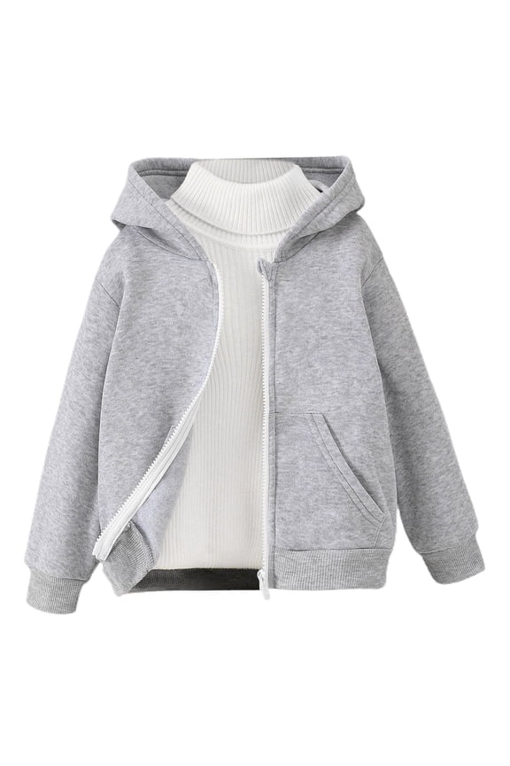 Jackets for Boys 8-10 Polka Dot Flexible Children's Jackets for Casual Activities Versatile Fits for Kids' Everyday Casual Jackets Baggy Secure Zippered Pocket Jackets Grey, 4Y