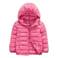 thumbnail image 1 of Baby Winter Coat Girls Winter Jacket Hooded Puffer Jackets for Boys and Girls – Lightweight Autumn and Winter Coat, Warm and Comfy Pink 5-6 Years, 1 of 4