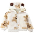 thumbnail image 1 of Jackets For Girls Toddler Jackets For Girls Girls' Outerwear Jackets Kids Soft Fleece Zip up Hoodie, 1 of 9