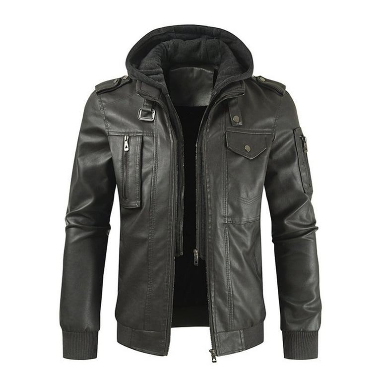 Fashion elements leather jacket outlet