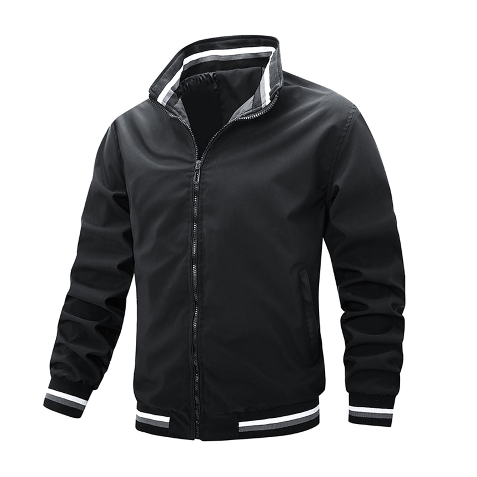 Jackets For Men'S Casual Jacket Zip Up Lightweight Sportswear Jacket