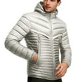 thumbnail image 1 of Jackets For Men Sevevn Men's Lightweight Winter Jackets Warm Puffer Jacket Quilted Winter Coat with Hood, 1 of 8