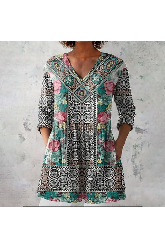 Jackets For Women Printed Summer Linen Shirt, V Neck Casual Group Top, Exquisite Hemp 1pc, Gray 3XL, Size S-3XL