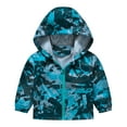 thumbnail image 1 of Jackets for Girls 10-12 Elastic Waisted Lightweight Kids Casual Jackets with Pockets Sporty Jackets with Reflective Trims for Safety Lounge Pocket Functional Jackets z7-Dark Green, 120, 1 of 3