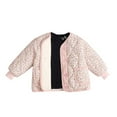 thumbnail image 1 of Jackets for Girls Trendy Children's Broken Flowers Pocket Cardigan Warm Quilted Lightweight Puffer Jacket Thermal Tops Toddlers Girls' Button Jacket with Pocket 6 Month-11 Years, 1 of 4