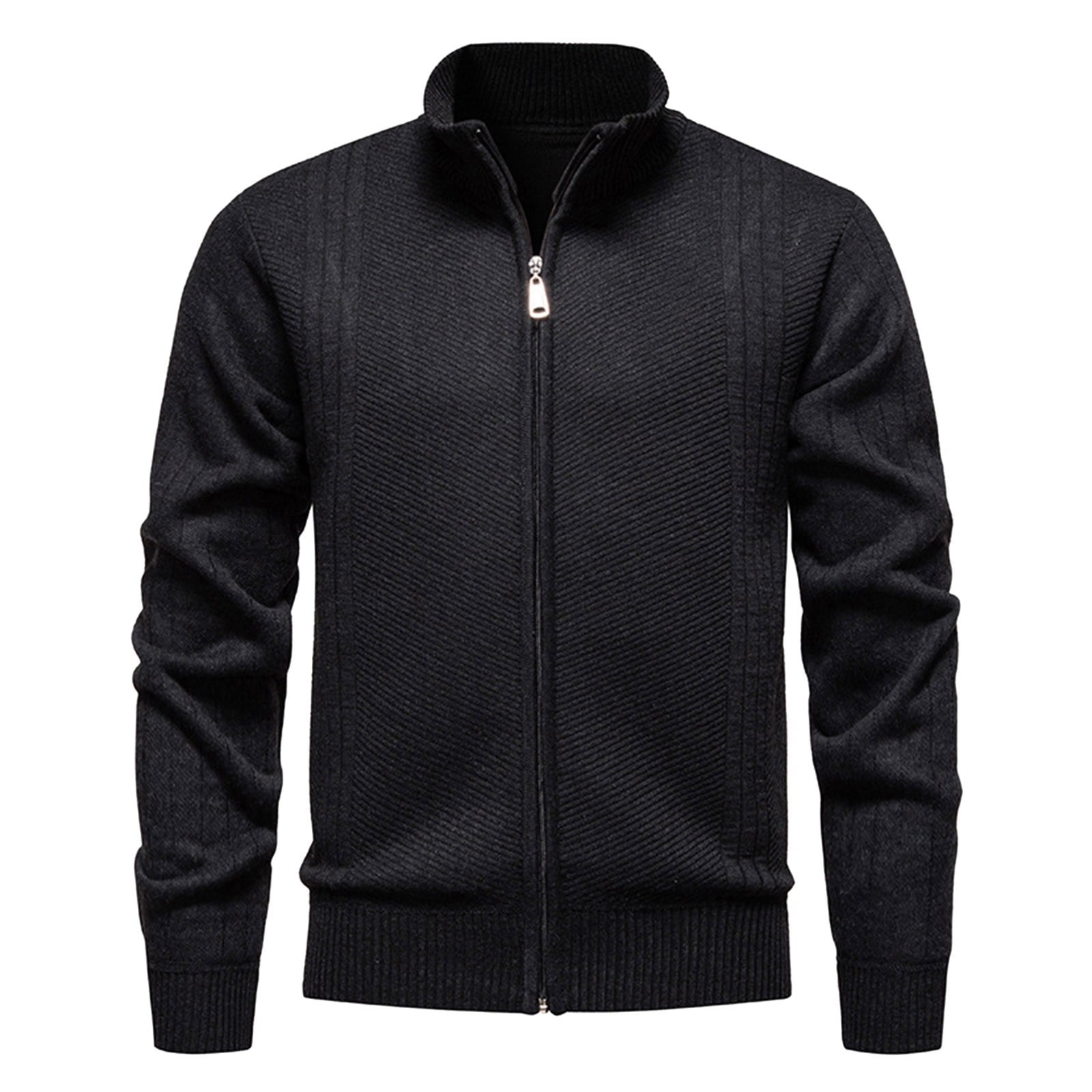 Winter men's sweater knitted jacket men's cardigan stand-up collar casual sweater jacket main image 0