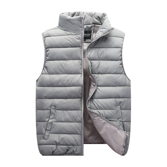 Jackets Vest for Women Winter Fall Unisex Casual Coat Solid Zipper Pocket Loose Sleeveless Coat