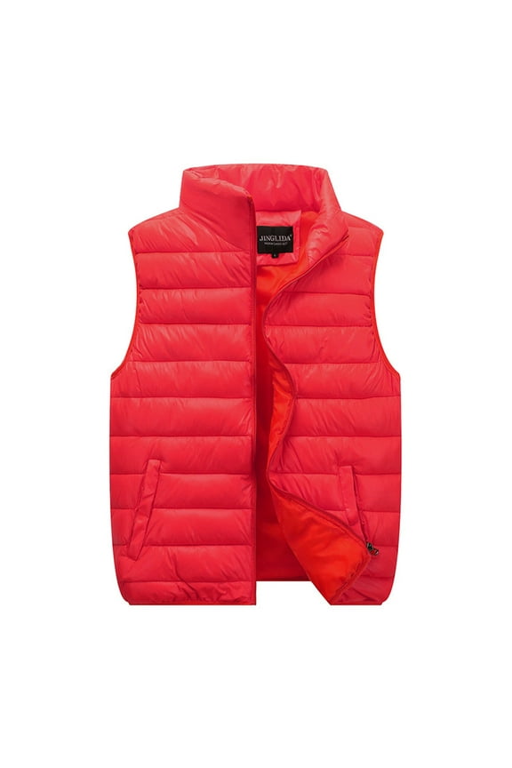 Jackets Vest for Women Winter Fall Unisex Casual Coat Solid Zipper Pocket Loose Sleeveless Coat