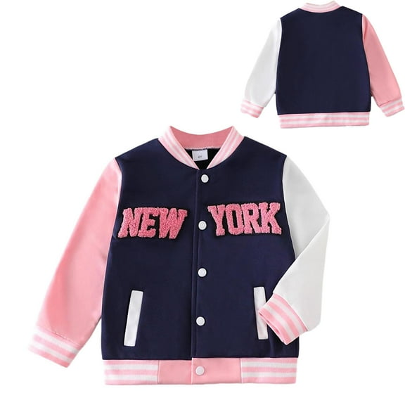 Jackets Windproof Jacket Zip up Jacket Lightweight Jacket Fall Clothes Toddler Girl Clothing 3T