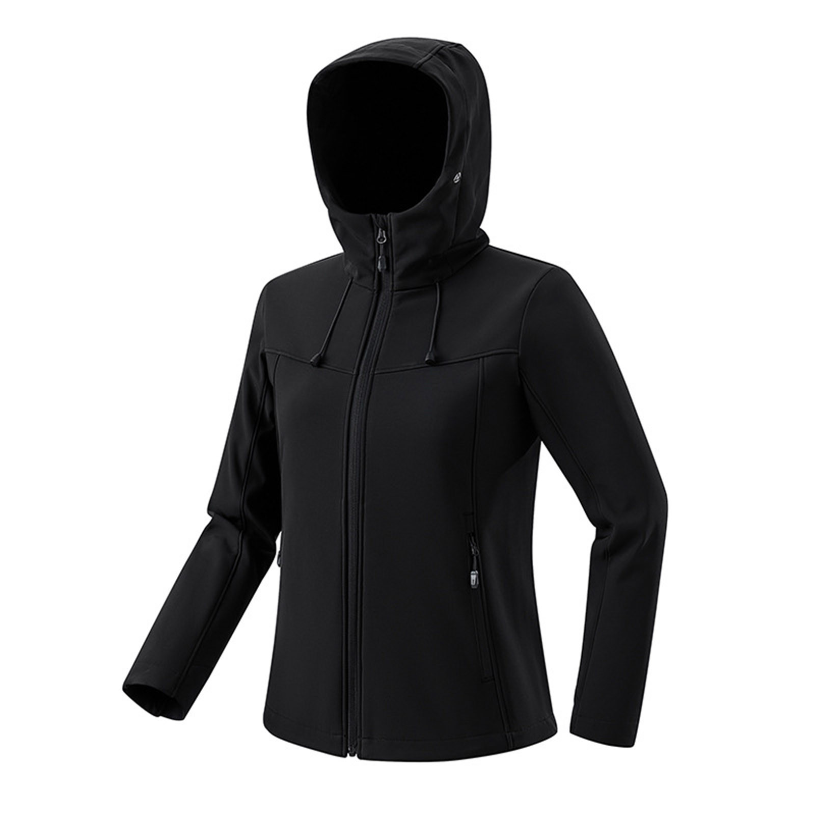 Jackets for Women 2024 Plus Size Clothing for Women Long Sleeve Zip Up Plus Size Windbreaker Solid Color Hooded Plus Size Waterproof Jackets for Women Sports Jacket Windproof Rainproof Mountaineering ...