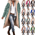 thumbnail image 1 of Jackets for Women Up to 35% off!Ndbuld Women's Winter Jacket Coat Fleece Lined Long Fluffy Coat Hooded Long Winter with Pockets Warm Parka Coat,Green,2XL, 1 of 7