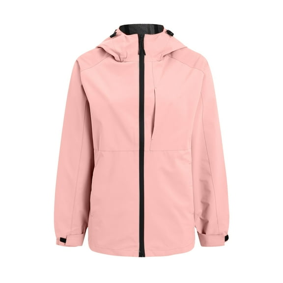 Jackets Women Ski Jacket Windproof Waterproof Raincoat Zipper Hooded Outdoor Hiking Mountain Outwear Coats