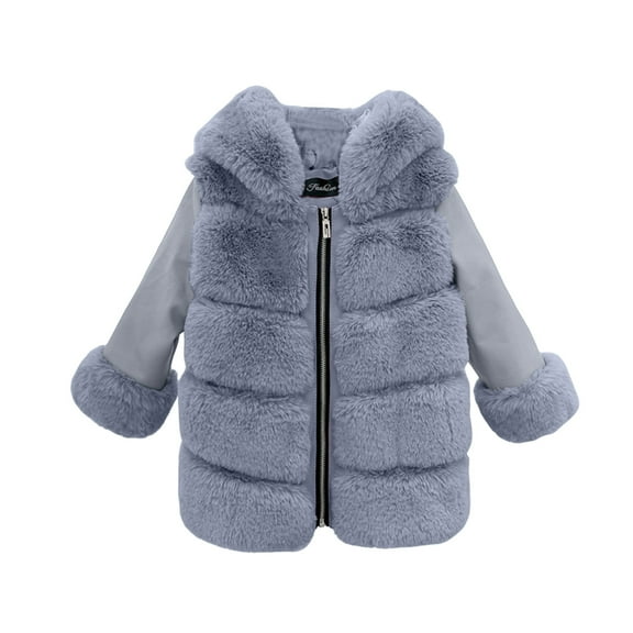 Jackets for Boys,Jacket Toddler Girls Fashion Fall Winter Cardigans Fuzzy Lightweight Warm Coat,Yellow Trench Coat,Grey,12-18 Months