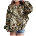thumbnail image 1 of Jackets for Boys Size 8 Girls Camo Hoodie Cropped Sweatshirt Long Sleeve Cute Kids Crop Top, 1 of 7